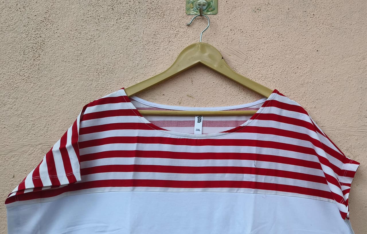 White and Red Tshirt
