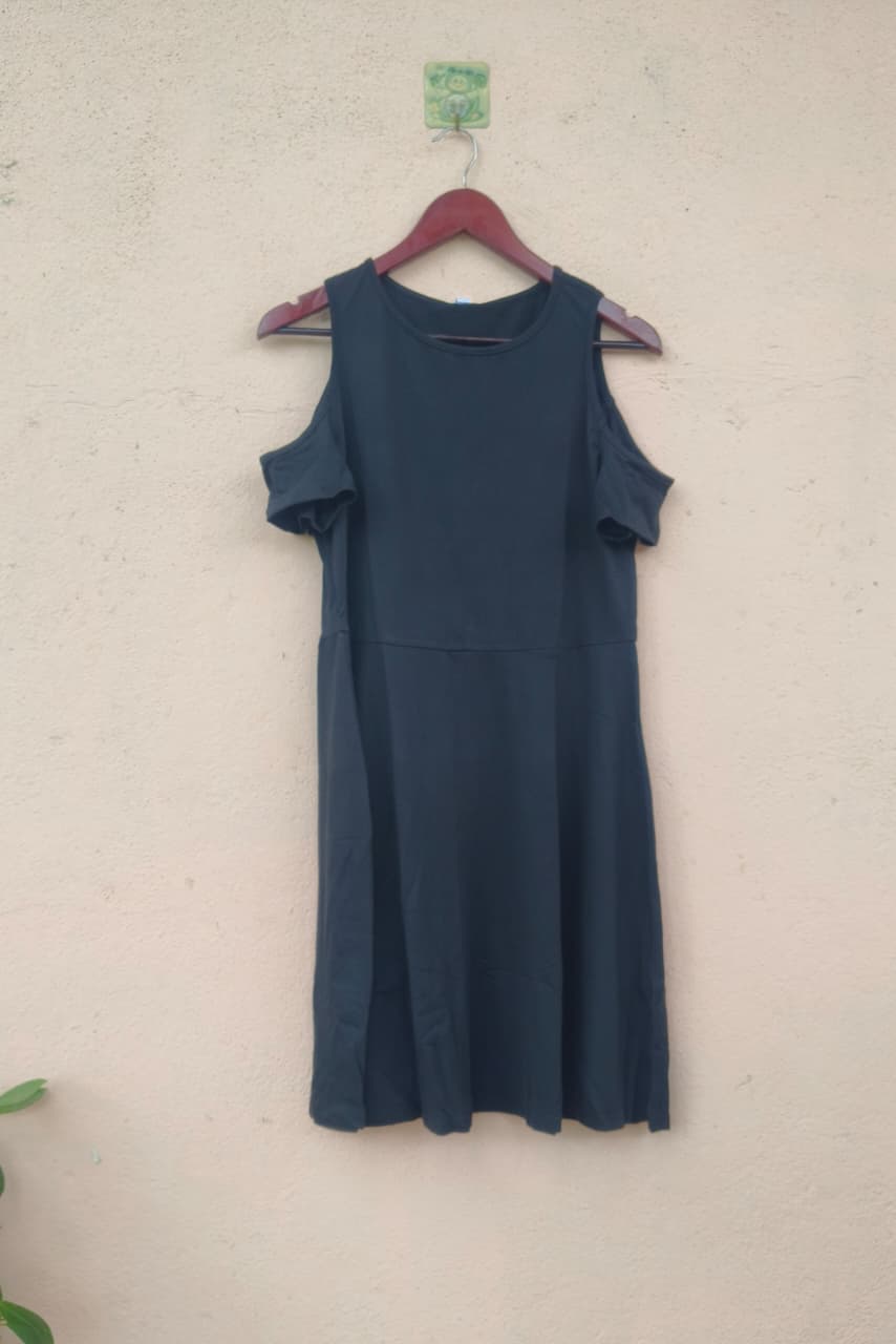 Black Cold Shoulder Dress