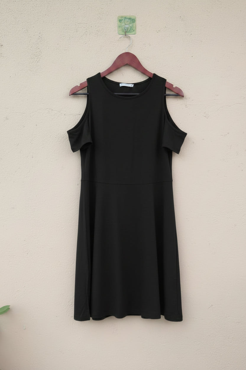 Black Cold Shoulder Dress
