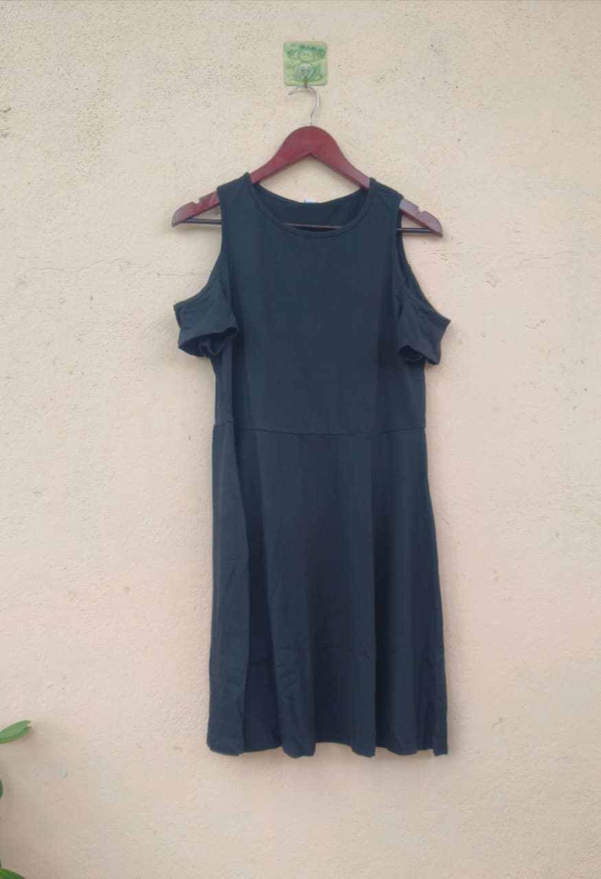 Black Cold Shoulder Dress