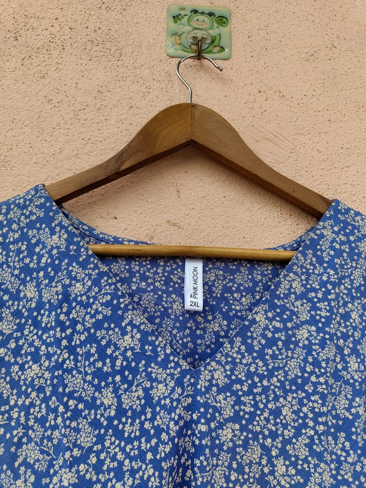 Blue Floral Printed Top