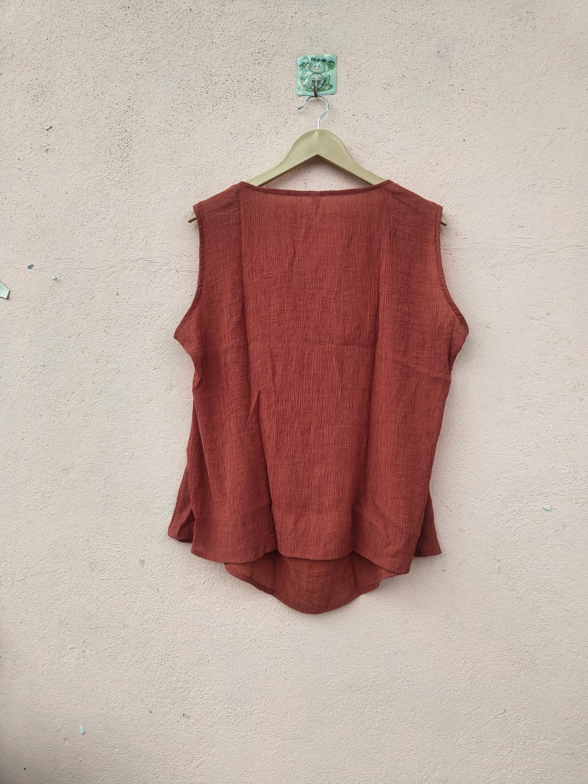Rust Cowl Neck Top