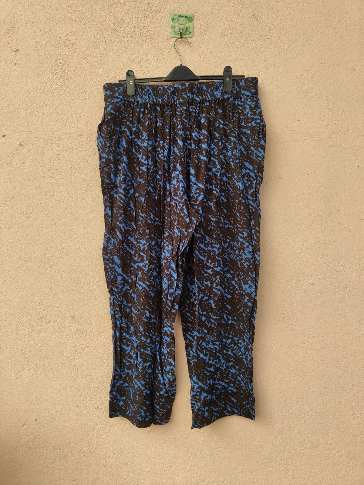 Blue And Black Printed Palazzo