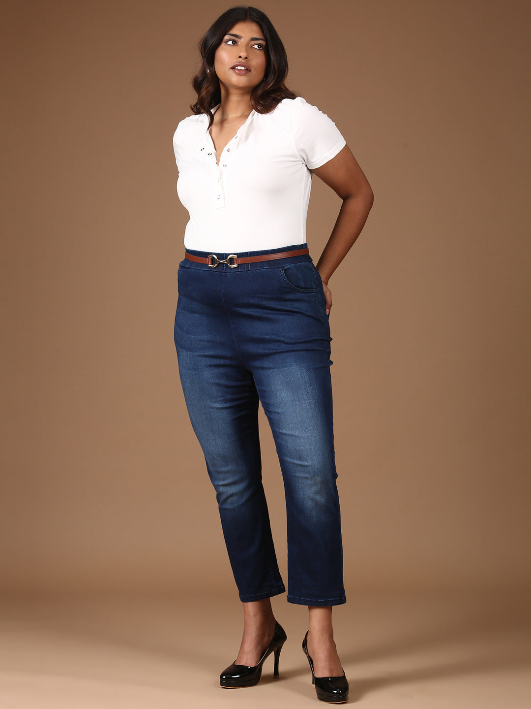 White Crop T-Shirt