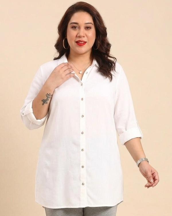 White Satin Shirt