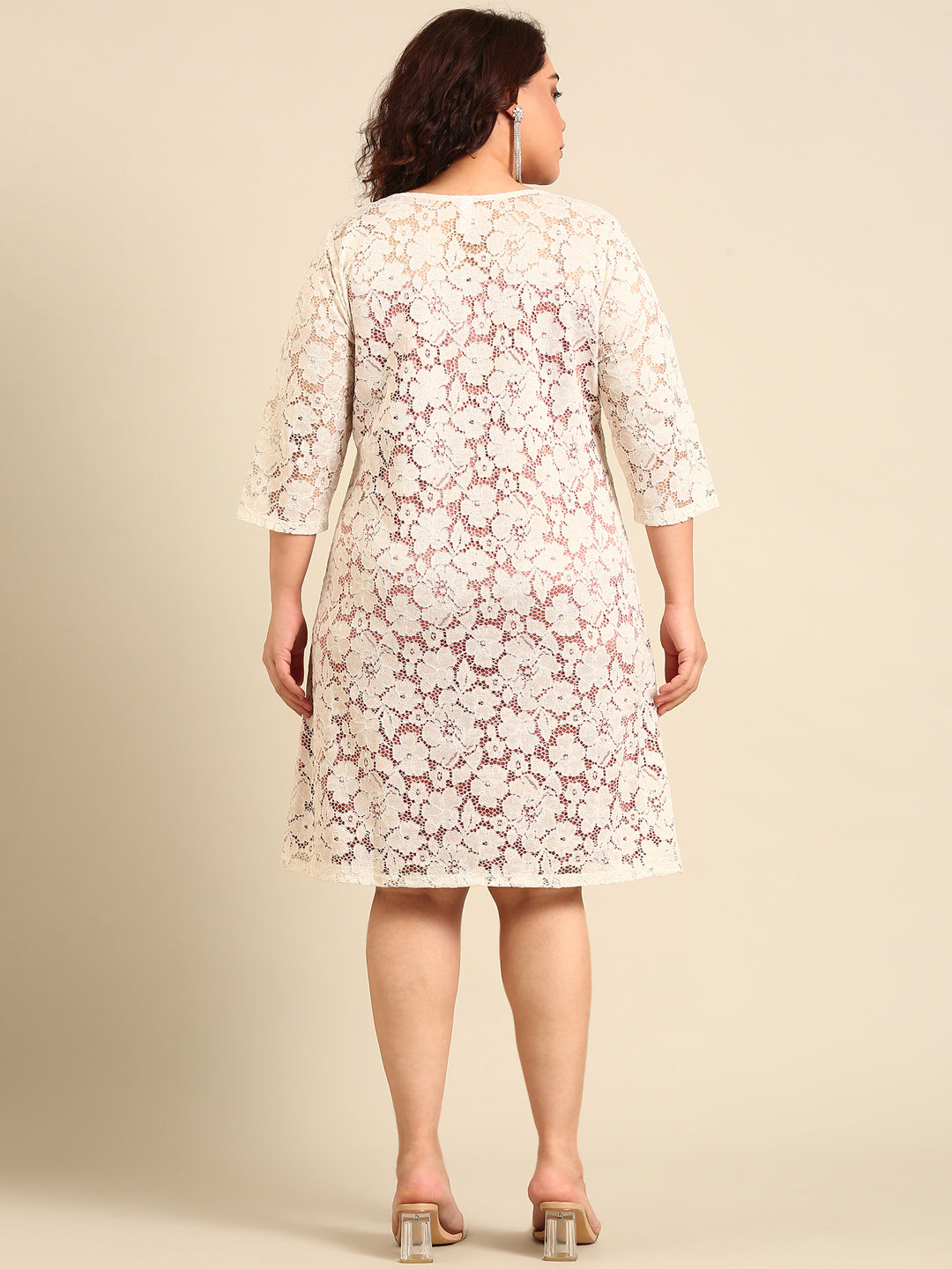 White lace dress