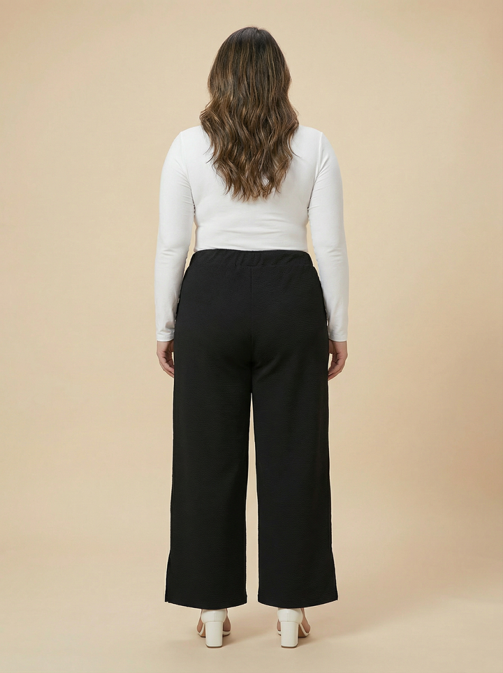 Black Stretchable Palazzo