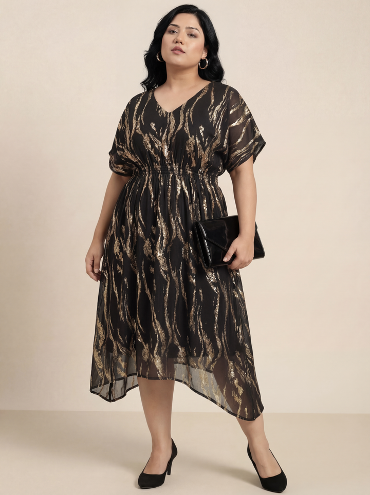 Black Smocking Dress