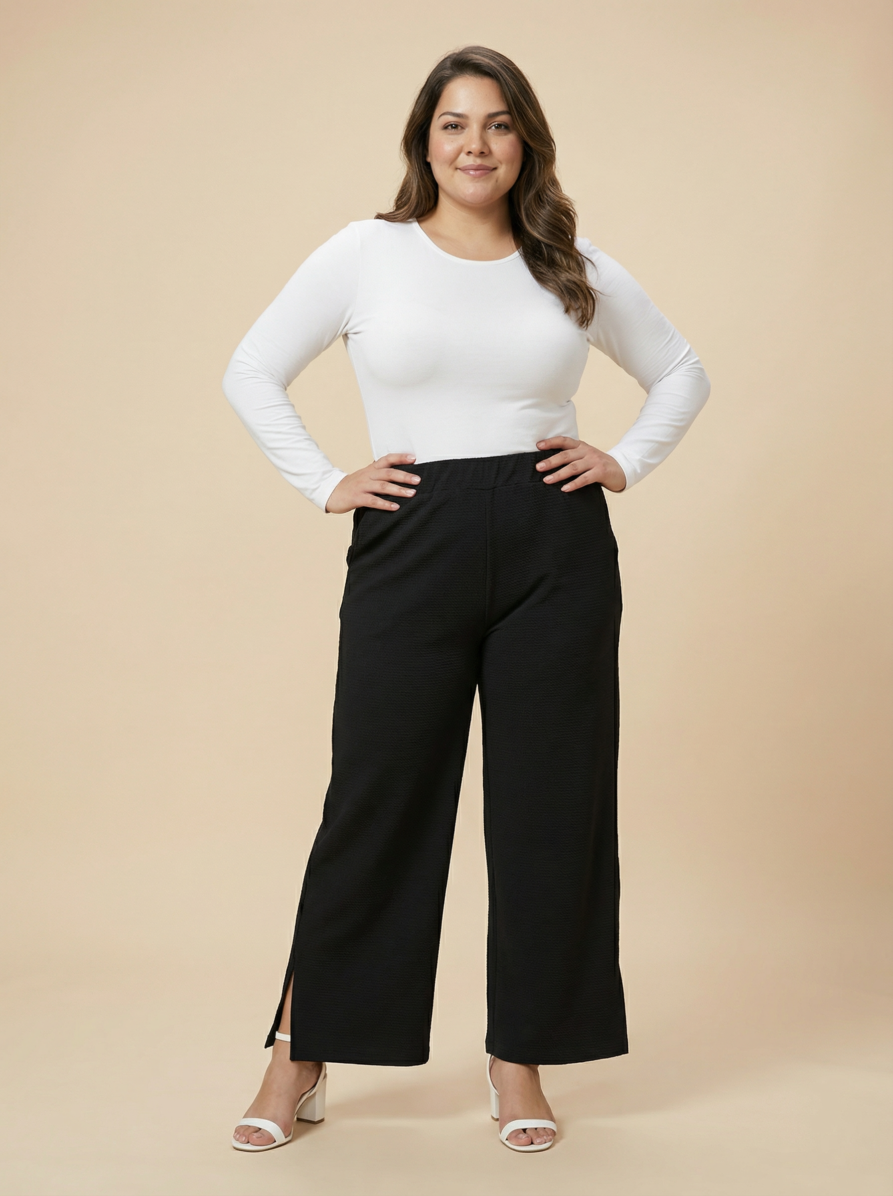 Black Stretchable Palazzo