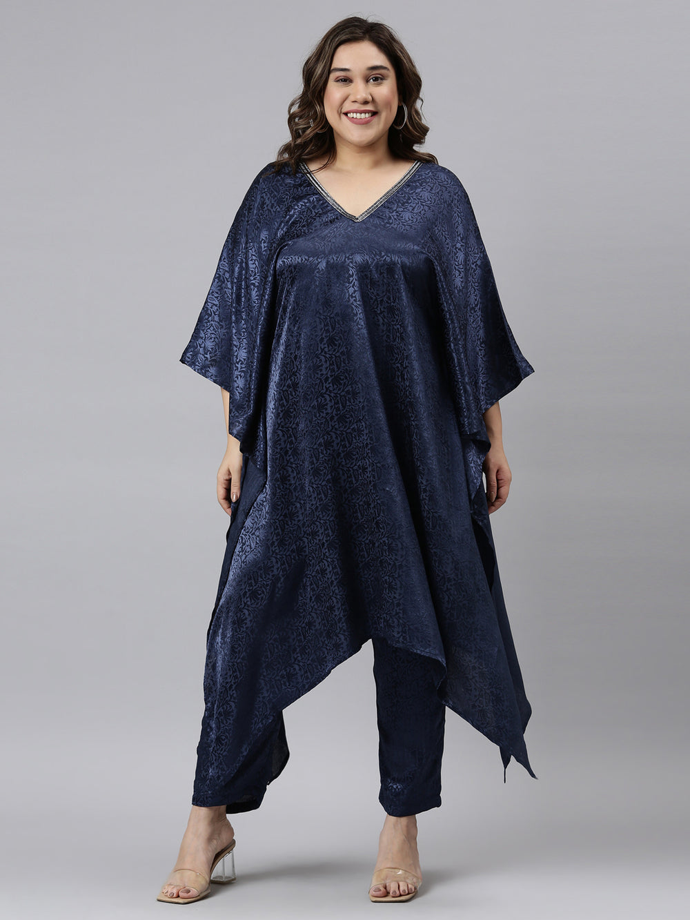 JACQUARD NAVY TUNIC