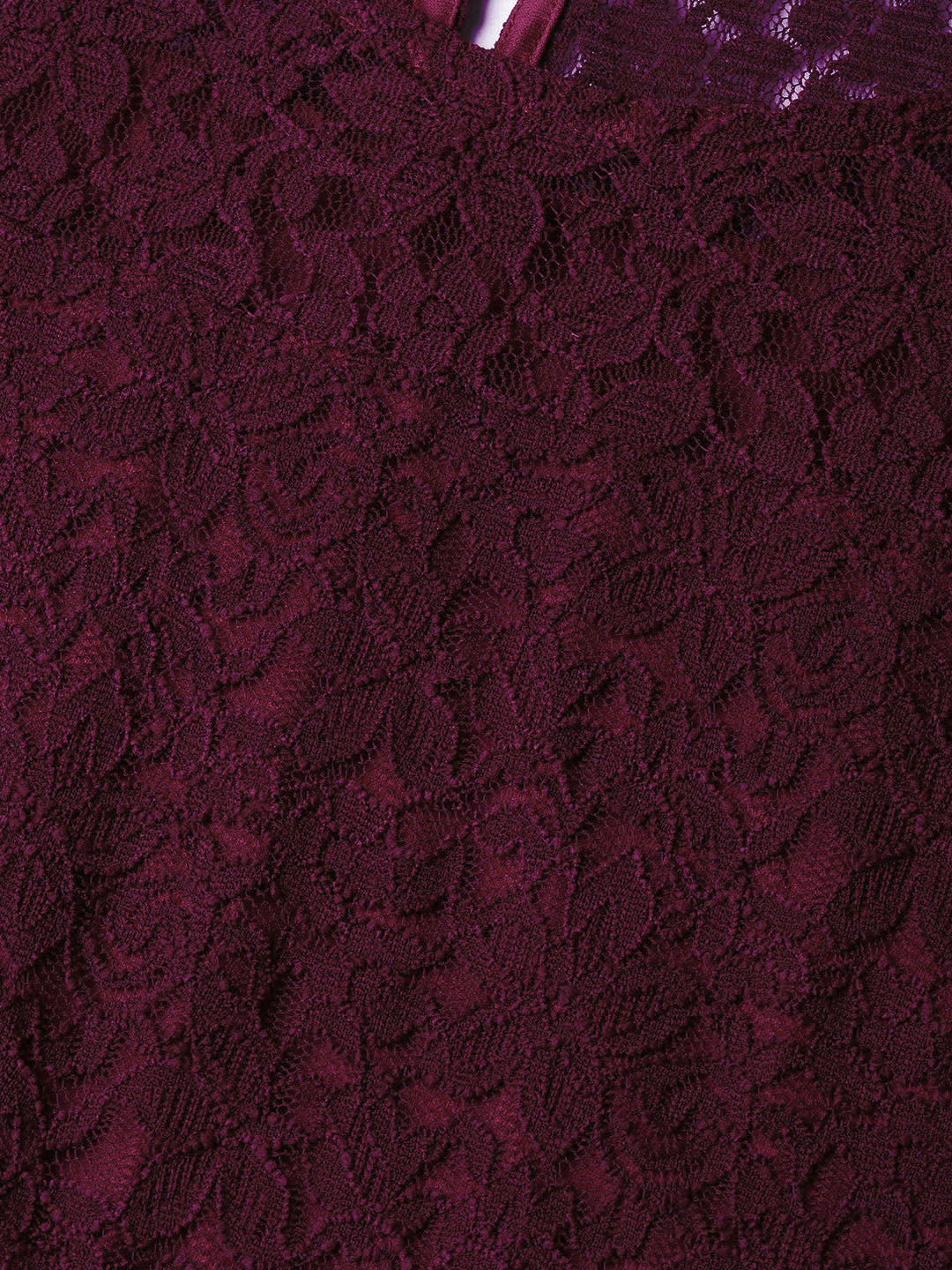 Wine Lace Dress