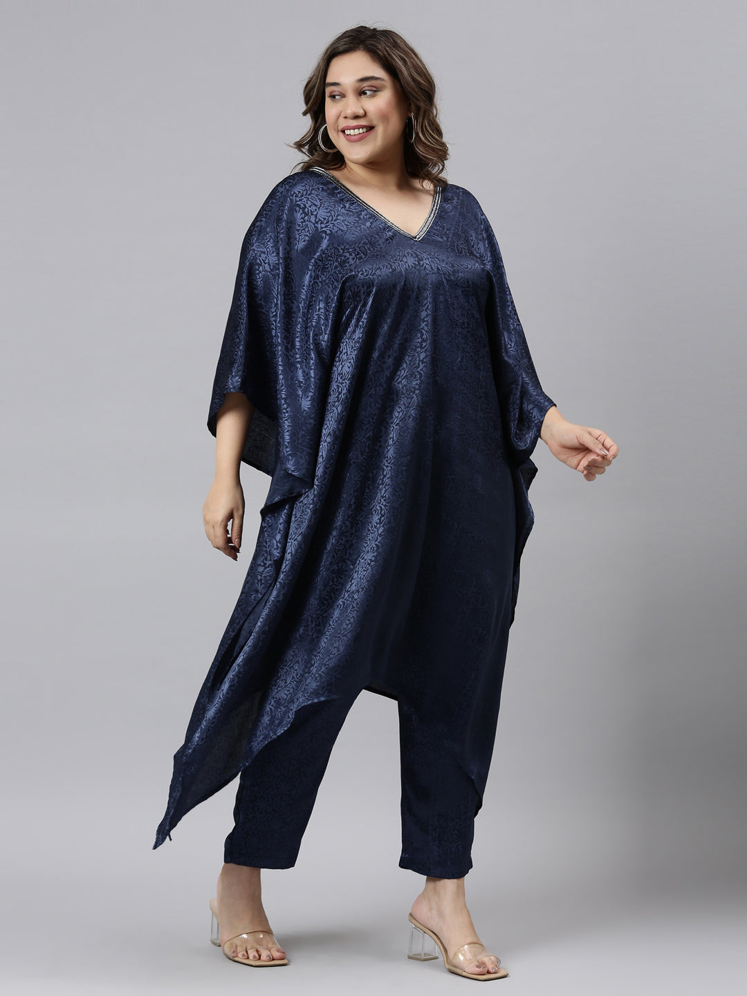 JACQUARD NAVY TUNIC