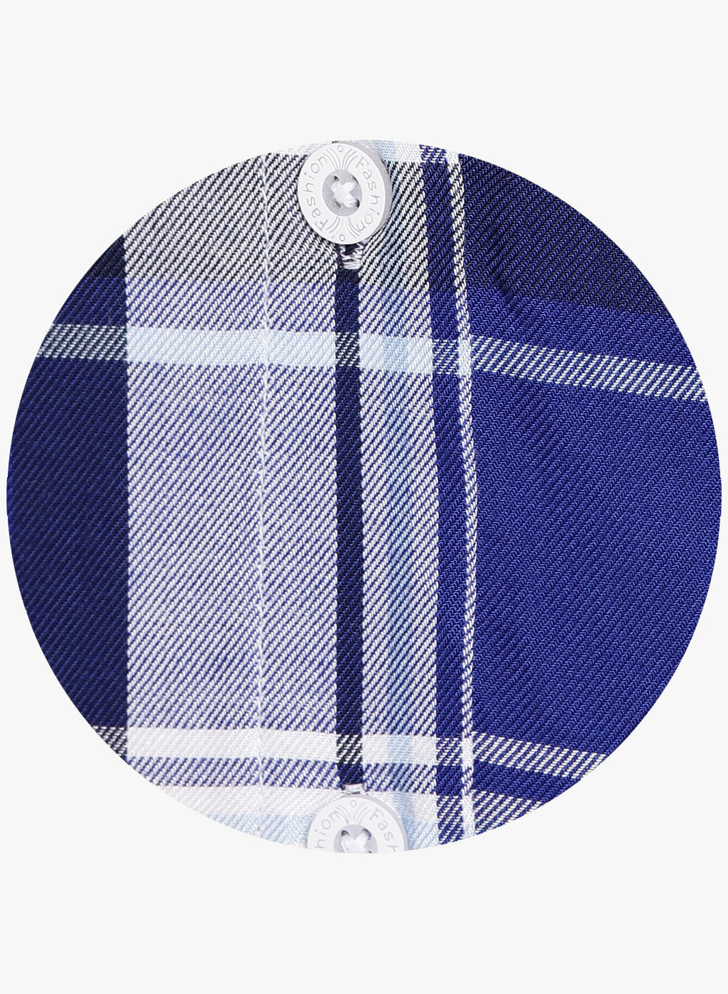WHITE AND BLUE CHECKED SHIRT