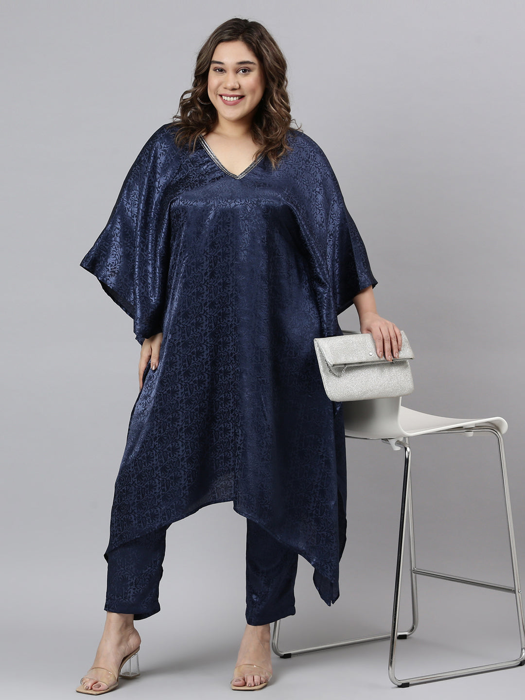 JACQUARD NAVY TUNIC