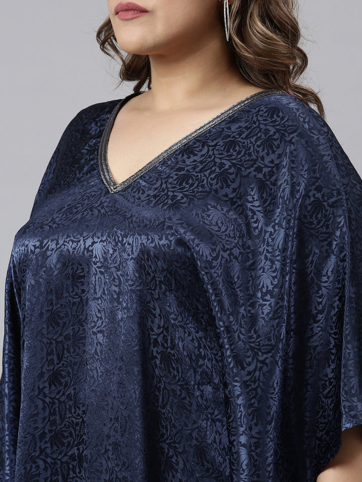 JACQUARD NAVY TUNIC